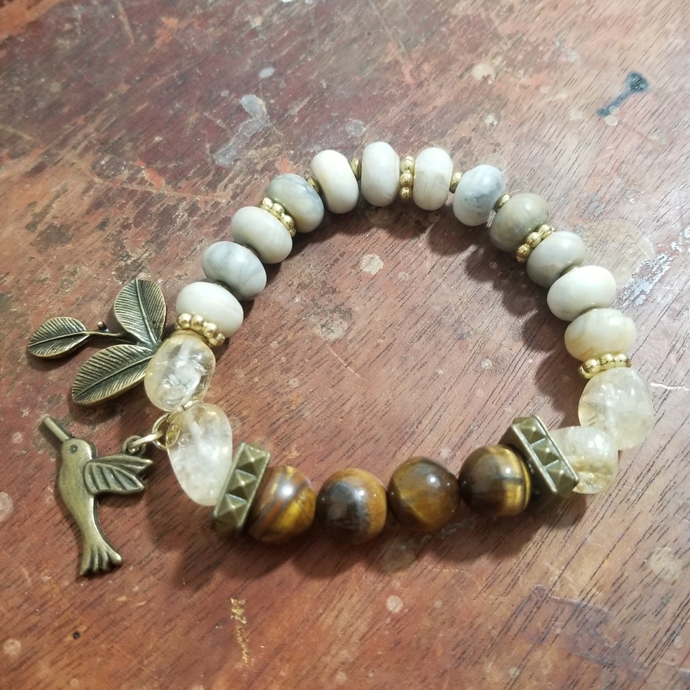 Handcrafted beaded bracelet